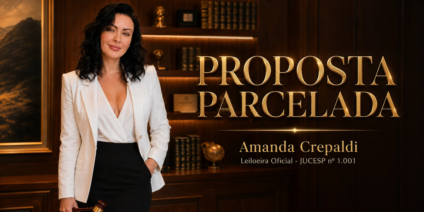 Arte: Proposta parcelada no leilão judicial