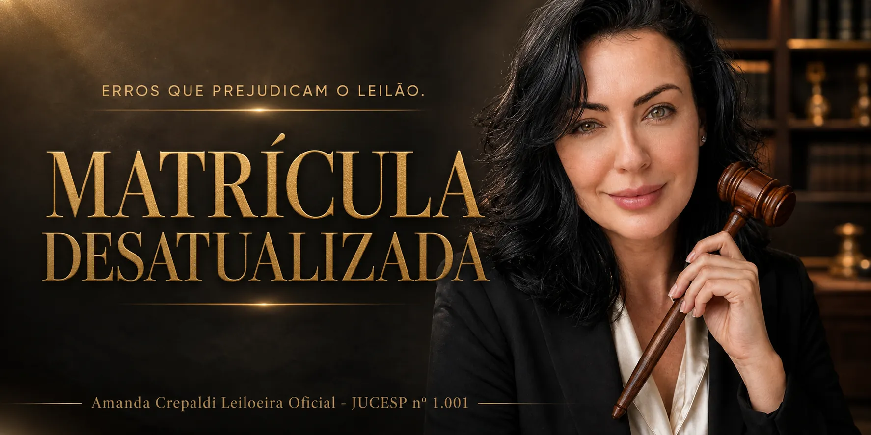 Arte: Matrícula desatualizada pode travar o leilão