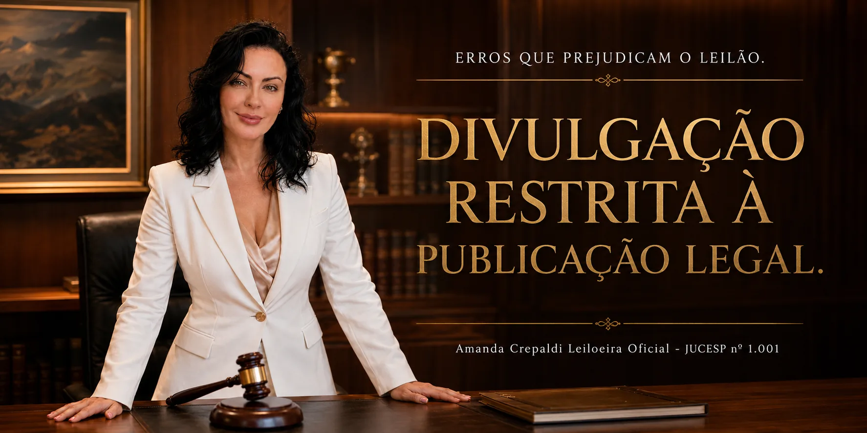 Arte: Só a publicação legal não vende o imóvel