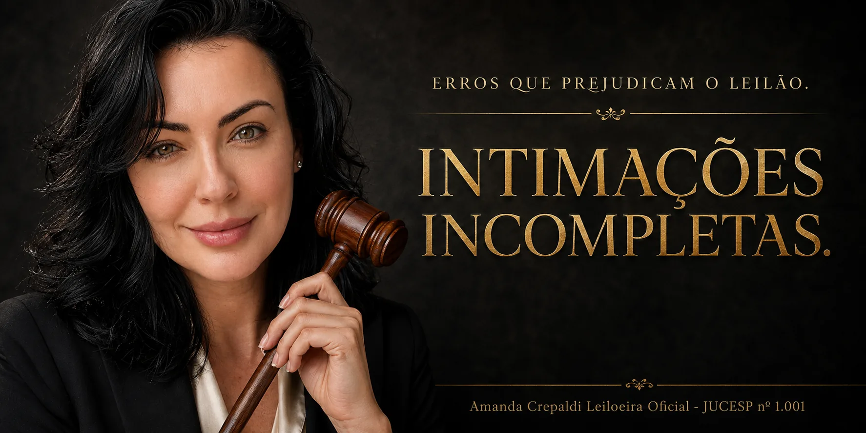 Arte: Amanda realiza todas as intimações exigidas pelo art. 889 do CPC