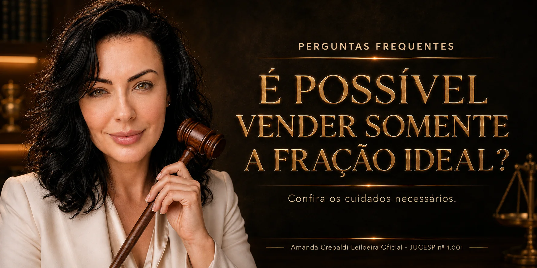 Arte: É possível vender somente a fração ideal?