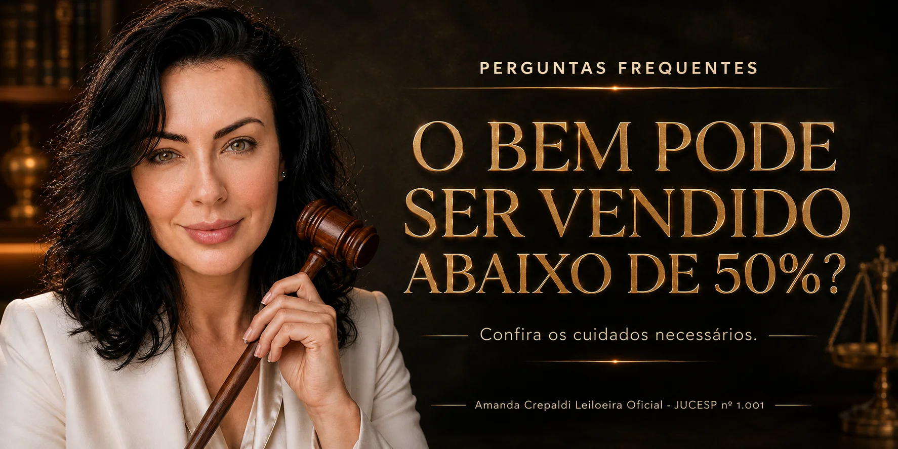 Arte: O bem pode ser vendido abaixo de 50%?